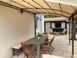 Patio nebo venkovní prostory v ubytování Studio CAP-OCEAN cap ferret