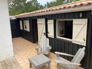 Balkón nebo terasa v ubytování Studio CAP-OCEAN cap ferret
