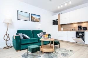 Kuchnia lub aneks kuchenny w obiekcie Klif Apartamenty Nadmorskie Tarasy