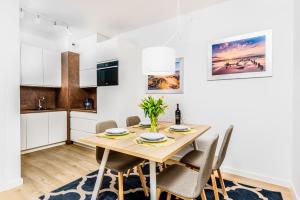 Kuchnia lub aneks kuchenny w obiekcie Klif Apartamenty Nadmorskie Tarasy