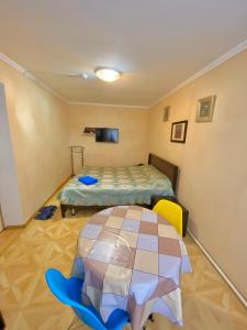 Postel nebo postele na pokoji v ubytování Esentai Hostel