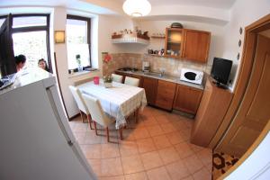 Kuchyň nebo kuchyňský kout v ubytování Apartments Butinar Pri Kapitanu