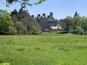 una casa grande en medio de un campo en La Toue de Blain en Blain