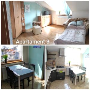 Una cama o camas en una habitación de KATRINA APARTAMENTY