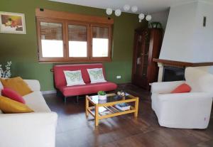 Posezení v ubytování Casa Barizo- Malpica