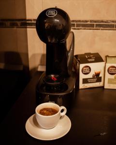 Comodidades para chá e café em Zlatar Apartman br 16