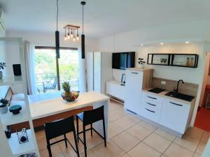 Kuchyň nebo kuchyňský kout v ubytování Apartment IVA Studio