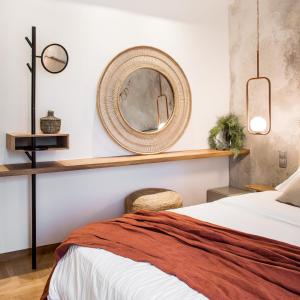 Voodi või voodid majutusasutuse Tree Olive Athens toas