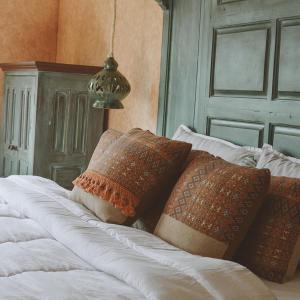 
Cama o camas de una habitación en Las Cumbres Eco-Hotel, Termalismo y Spa
