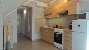 Kuchyň nebo kuchyňský kout v ubytování Gere Art&Exclusive Apartments
