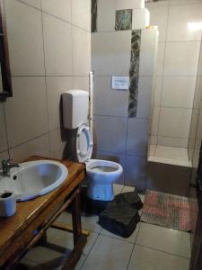 Koupelna v ubytování Apartmani Pinkum