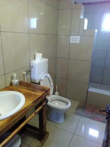 Koupelna v ubytování Apartmani Pinkum