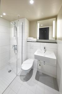 Koupelna v ubytování ibis budget Bayreuth + 35 fotografií