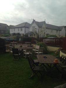 ハイスにあるCastle Innの庭の一群