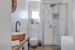 Koupelna v ubytování Apartman Bonaca