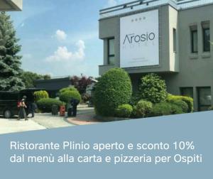 Certifikát, hodnocení, plakát nebo jiný dokument vystavený v ubytování Arosio Hotel
