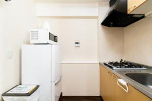 Kuchyň nebo kuchyňský kout v ubytování GuestHouse MIYABI