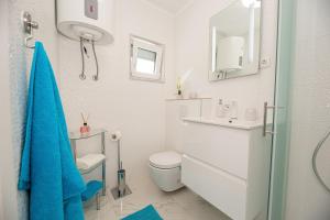 Koupelna v ubytování Apartman Marta