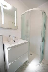 Koupelna v ubytování Apartman Marta