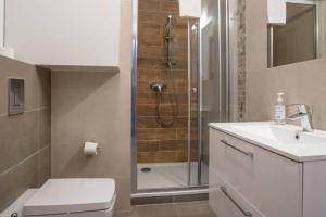 Koupelna v ubytování Apartament z widokiem na góry