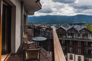 Nespecifikovaný výhled na hory nebo výhled na hory při pohledu z apartmánu