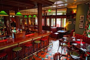 A seating area at Step House Hotel