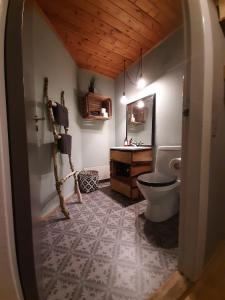 Koupelna v ubytování Stilbjerg