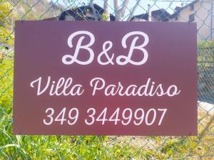 Certifikát, hodnocení, plakát nebo jiný dokument vystavený v ubytování B&b Villa Paradiso