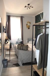 a bedroom with a bed and a window at Vite 99 spanish steps room in Rome
