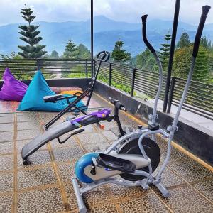 Fitness centrum a/nebo fitness zařízení v ubytování Villa Alessa Puncak