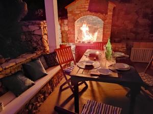 Гостиная зона в Getaway house Gundula