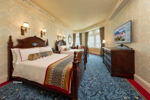 Cama o camas de una habitación en Hong Kong Disneyland Hotel