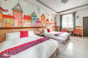 Giường trong phòng chung tại Shan Tyi Homestay