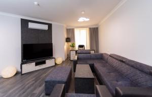 TV a/nebo společenská místnost v ubytování Downtown Suites Yerevan
