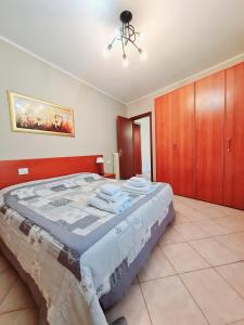 Cama o camas de una habitación en Casa Colonna