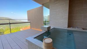 Almennt fjallaútsýni eða fjallaútsýni eins og það er á ryokan-hótelinu