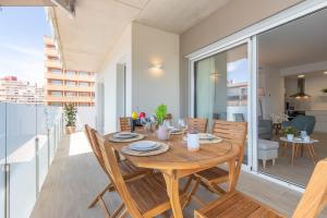Balkón alebo terasa v ubytovaní M A R I V E N T Suite with bathroom and terrace 50 m2