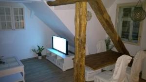 TV a/nebo společenská místnost v ubytování Eulen- & Altstadtnest