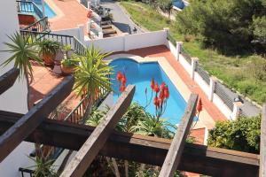 Výhled na bazén z ubytování Casa Corazon Burriana Casasol nebo okolí