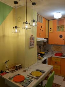 Kuchyň nebo kuchyňský kout v ubytování Apartment Adela
