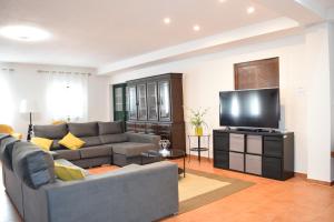 TV a/nebo společenská místnost v ubytování Quinta da Nave do Lobo