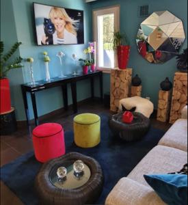 Posezení v ubytování Doubs Hotel - Besançon Ecole Valentin