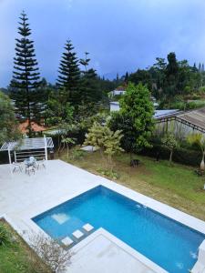 Bazén v ubytování Villa Alessa Puncak nebo v jeho okolí