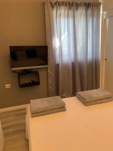 TV a/nebo společenská místnost v ubytování Apartments Lota