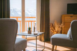 TV a/nebo společenská místnost v ubytování Hotel Splendide