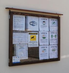 Certifikát, hodnocení, plakát nebo jiný dokument vystavený v ubytování Nicuzza