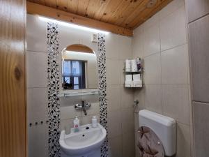 Koupelna v ubytování Little Cozy Apartman + 27 fotografií