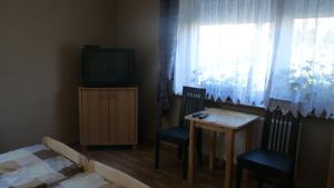 TV a/nebo společenská místnost v ubytování Pokoje Gościnne Mrągowo