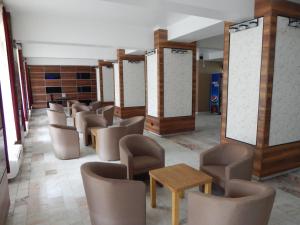 Ο χώρος του lounge ή του μπαρ στο Hotel Traian Caciulata