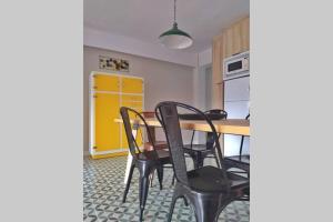 A kitchen or kitchenette at Lalosa suites
